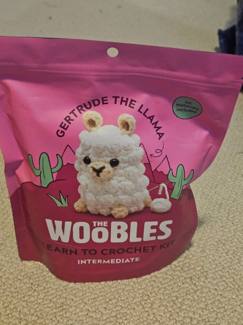 Intermediate Crochet Kit - Gertrude the Llama